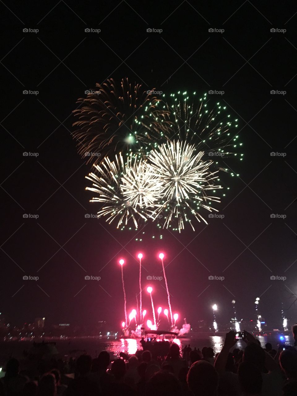 Fireworks over Boston