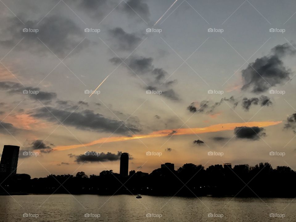 Sky line after the sun 