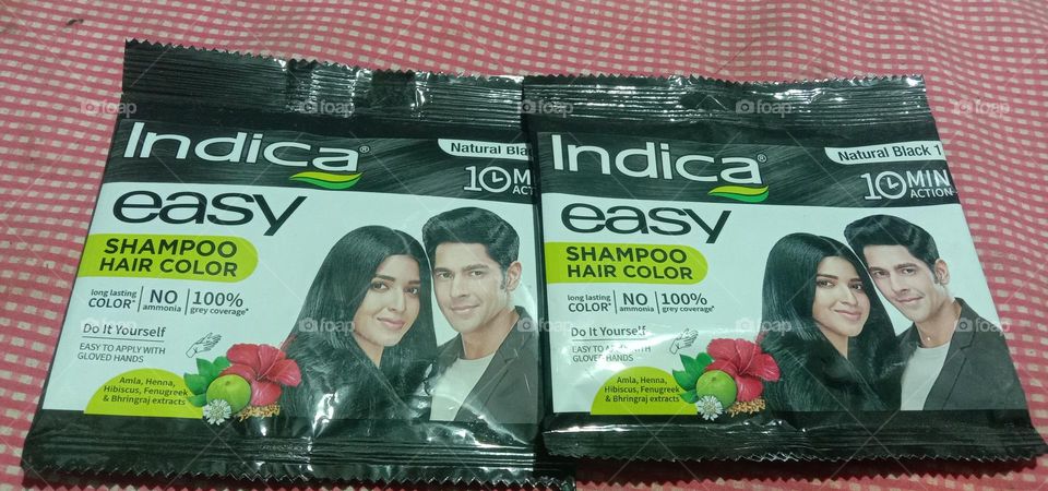 Indica easy shampoo hair colour