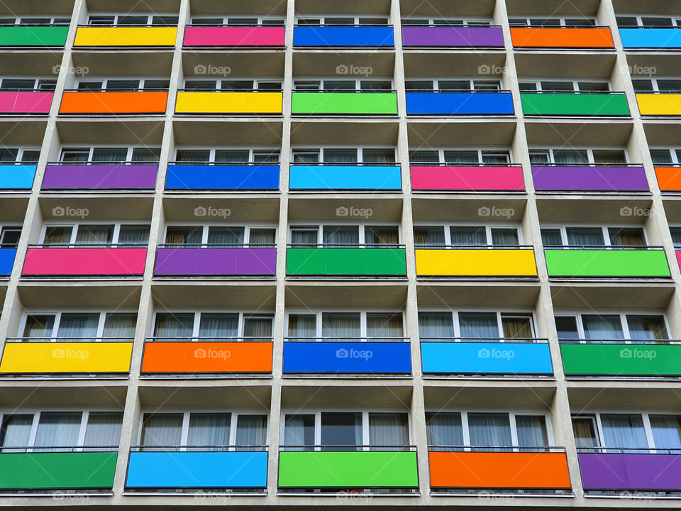 colorful balconies