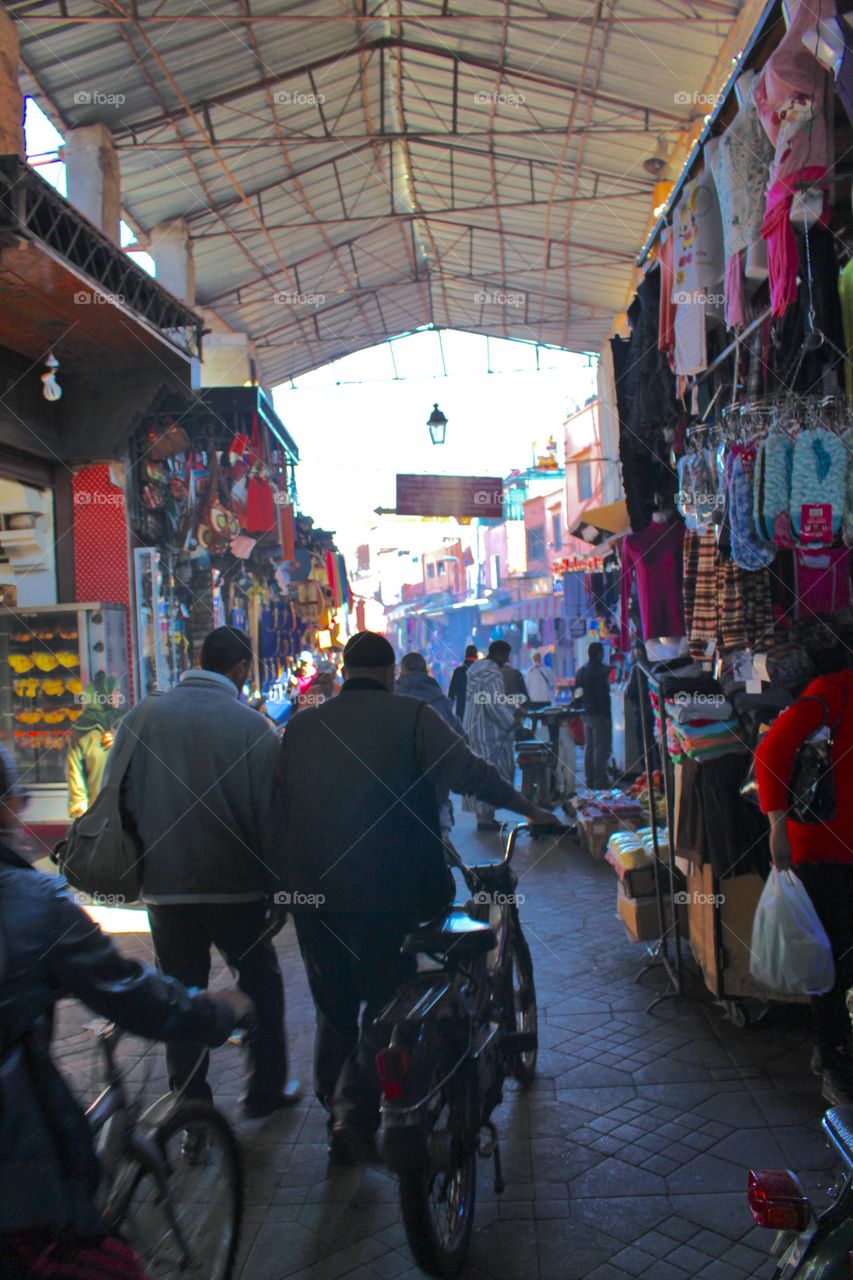 Commerce in the souk