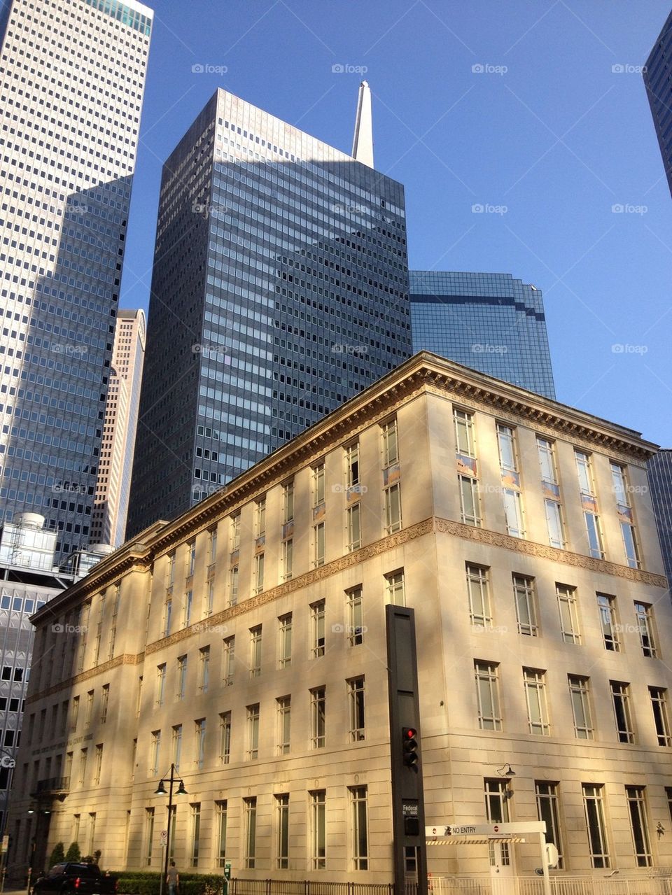 Old vs New, downtown buildings