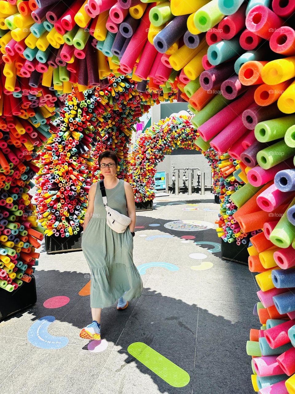 The Colourway in Toronto, 2023. Pride parade, rainbow colors. Symbol. Creative art, concept