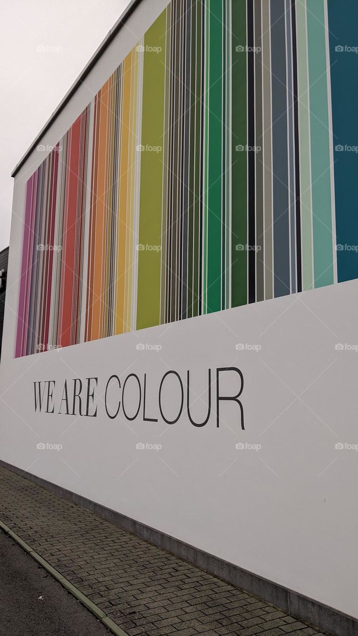we are colour in the street of Belgium