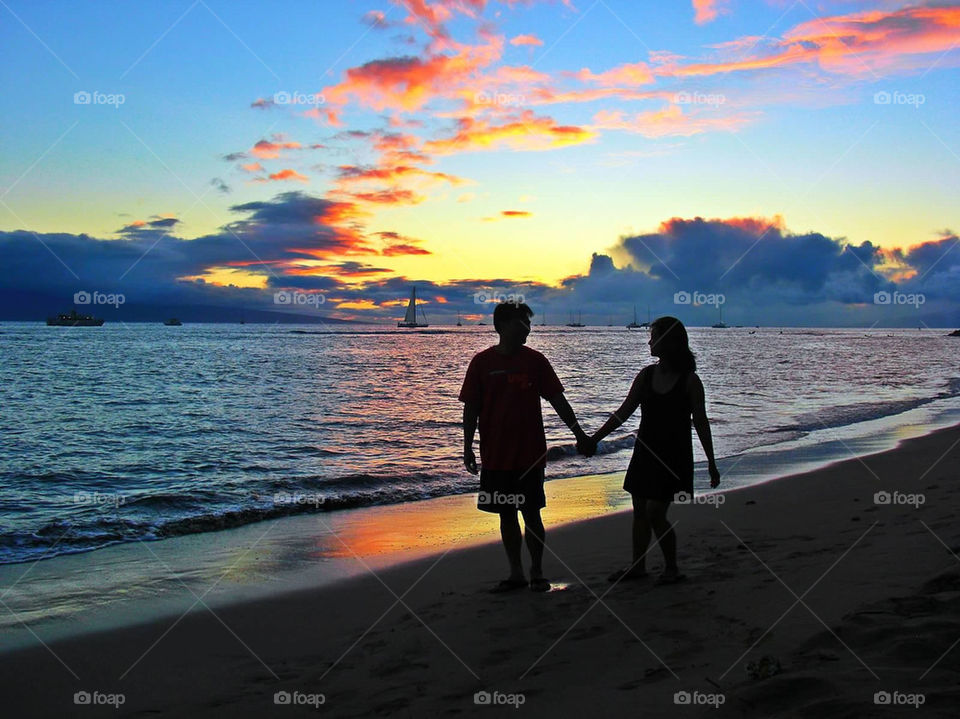 beach ocean sky blue by itsAus