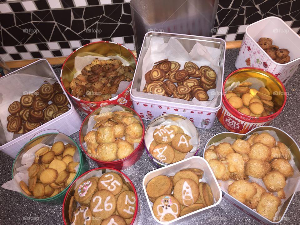 Homemade Christmas cookies
