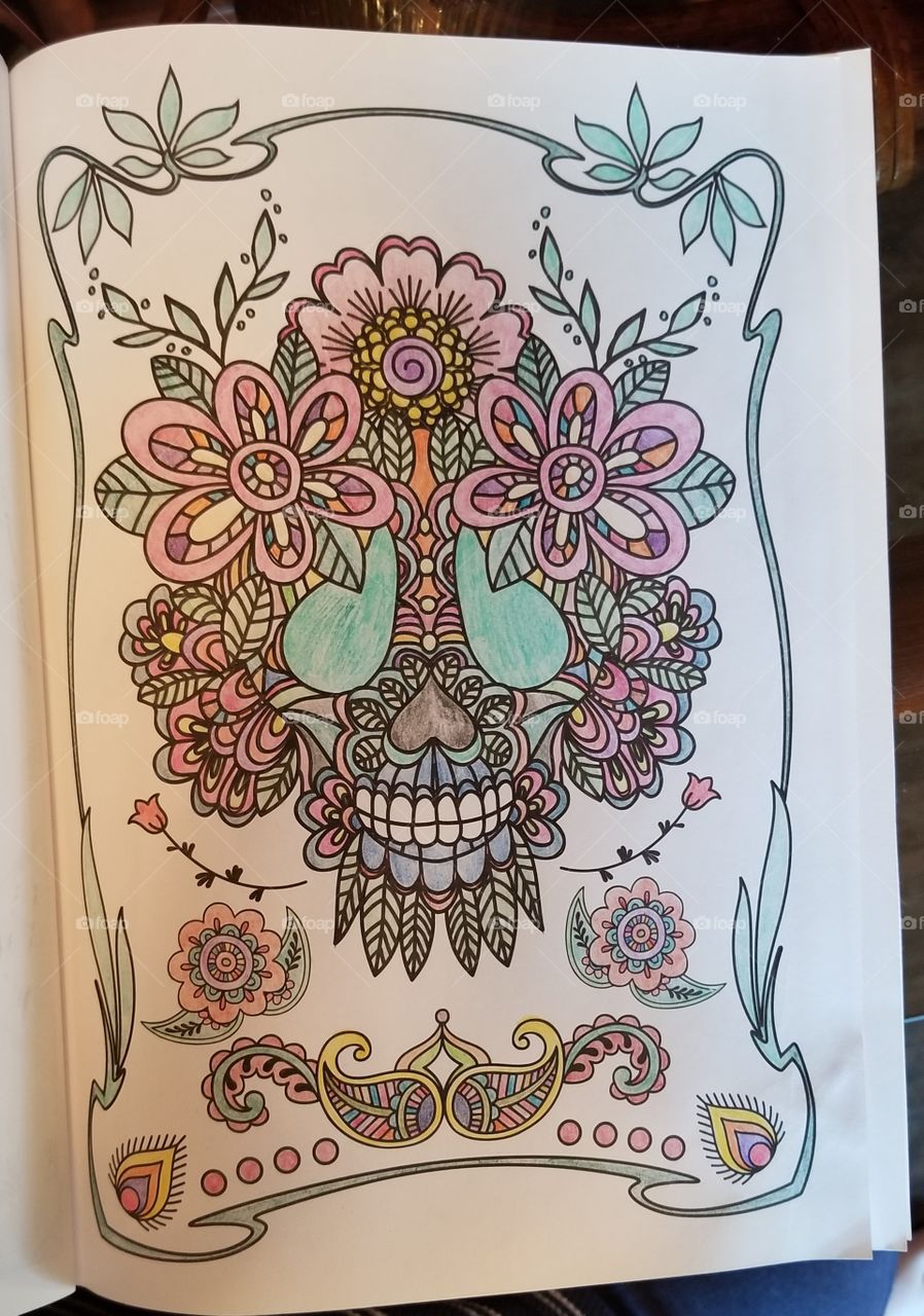 my artwork from the day of the dead