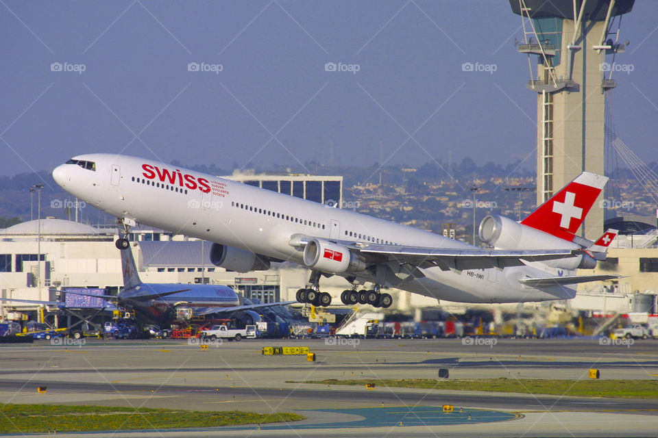 SWISS INTERNATIONAL AIRLINES LX MD-11 LAX LOS ANGELES CALIFORNIA