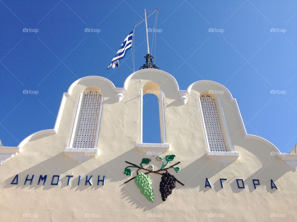 Traditional market sign