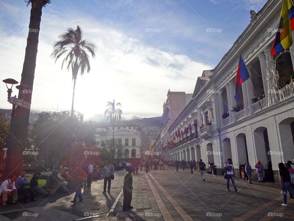 Plaza de España in Quito, Ecuador