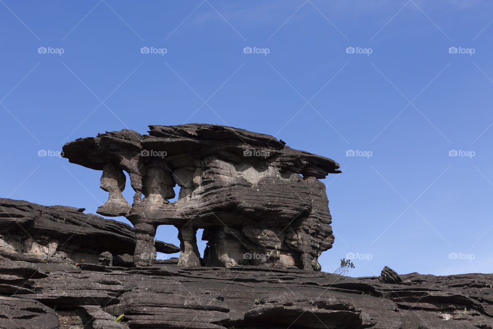 Rock formations, Mount Roraima, Canaima National Park.