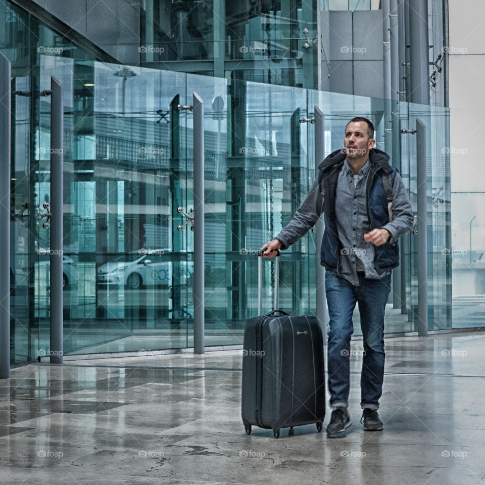 Airport. Airline Passenger at the Airport