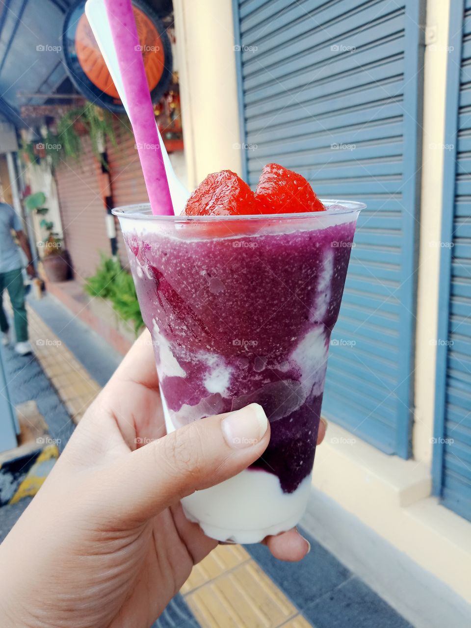 Blueberry Yogurt drink