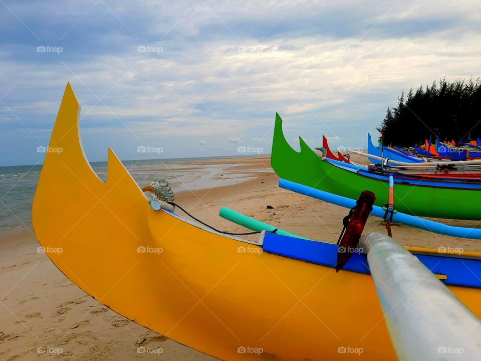 Fisher canoe cruise on the land