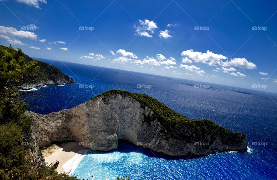 zakynthos Shipwreck topview