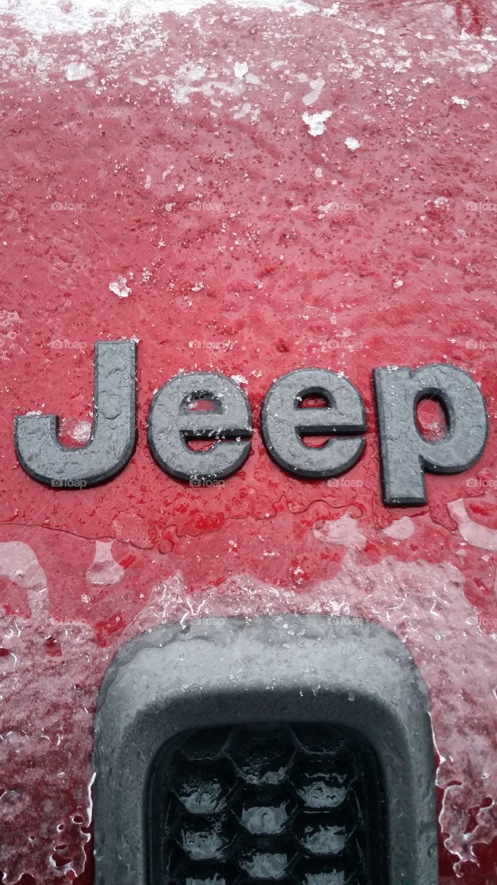 Jeep logo winter