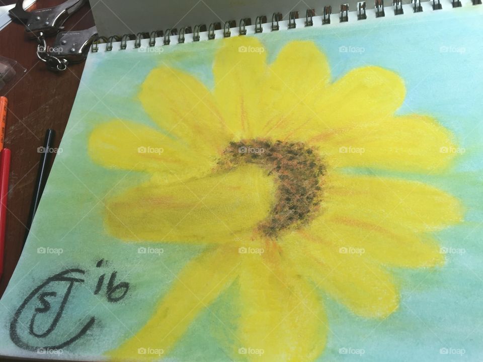 Sunflower drawing