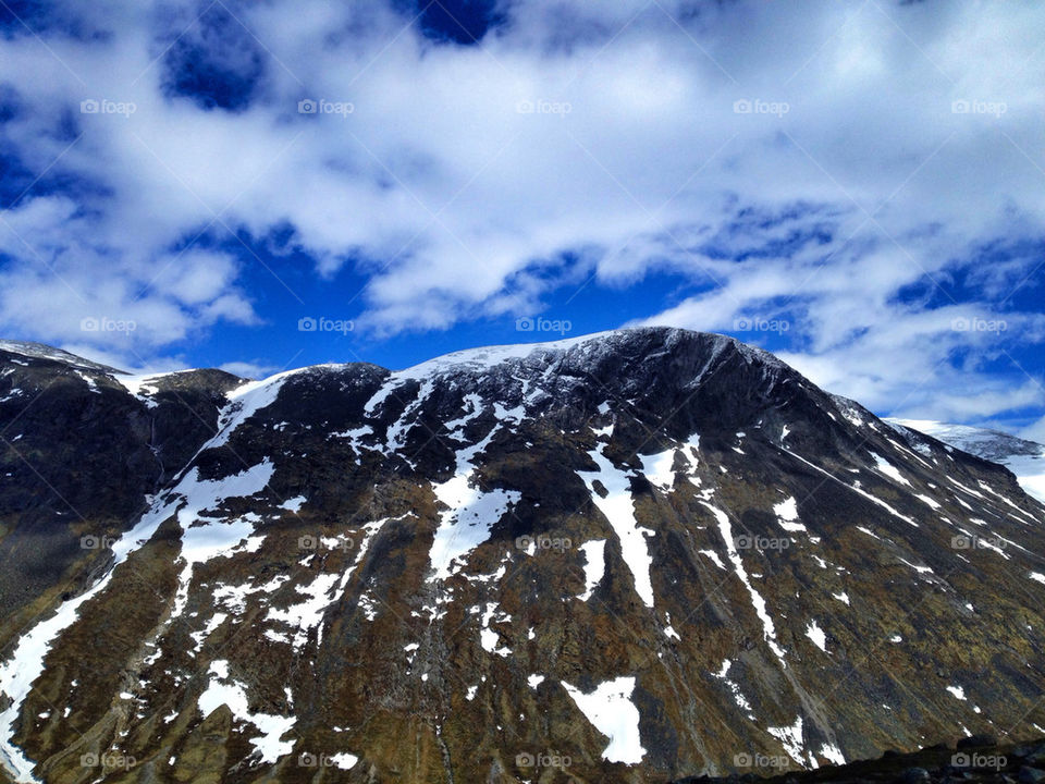 norway mountain clouds stones by mirta980