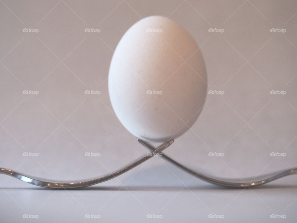 Egg on forks