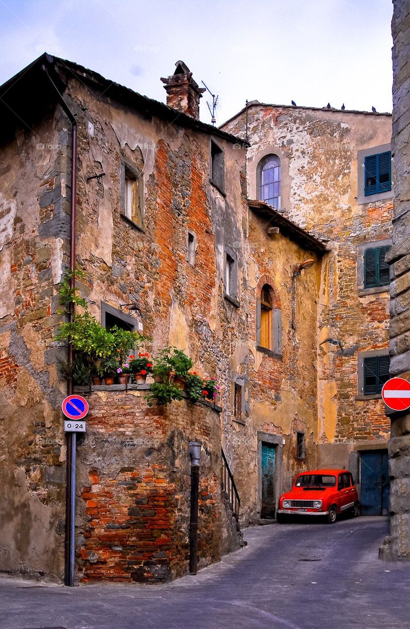 Street in Cortona, Tuscany