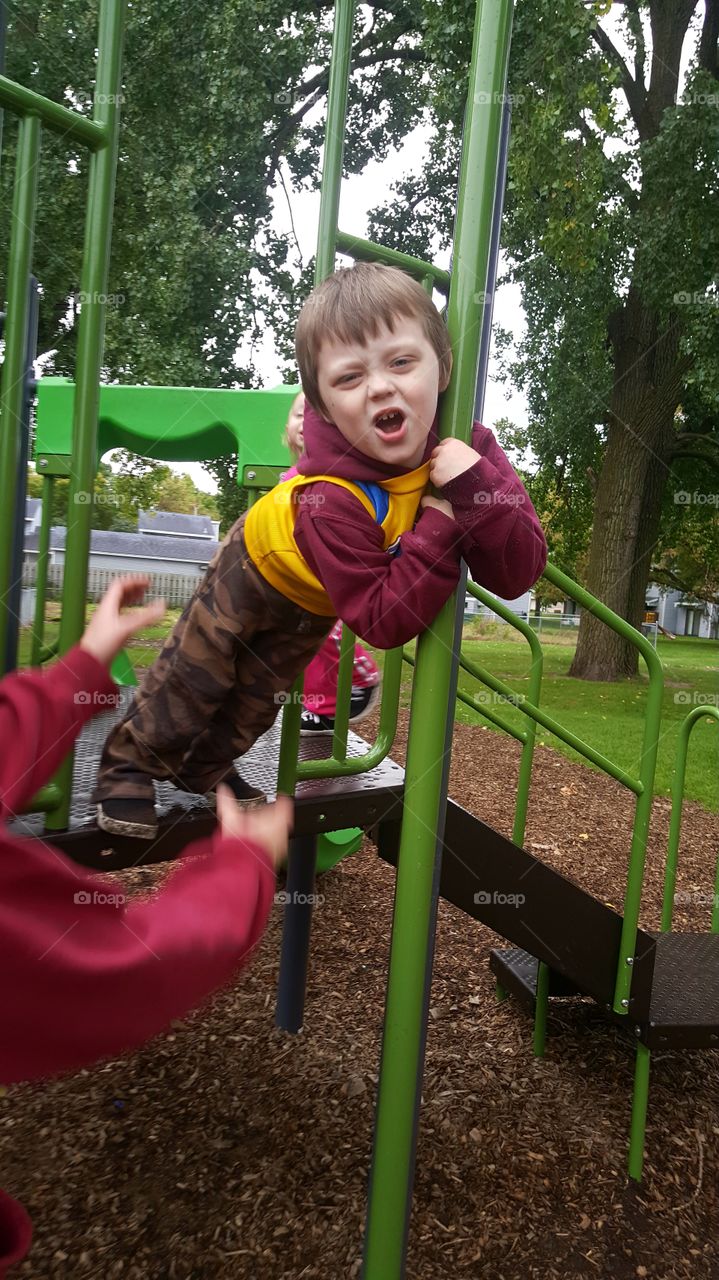 going down slide oole