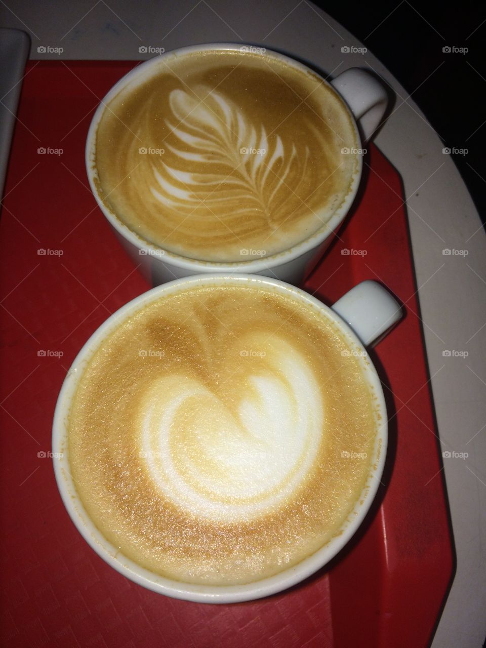 Cappuccino and Cafe latte 