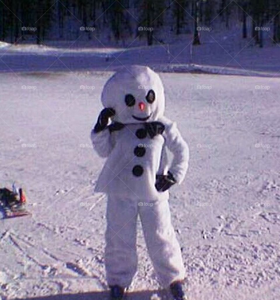 Fancy dress snowman 