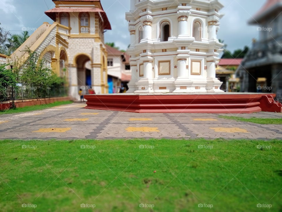 the Hindu temple in Goa mardol village