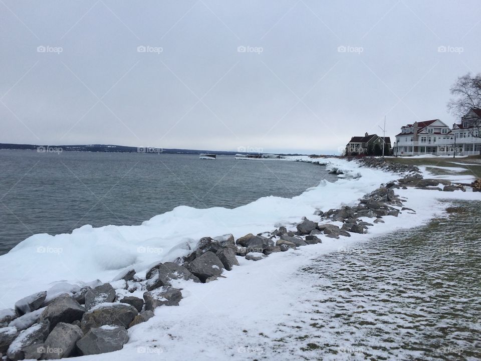 Bay Harbor in winter 