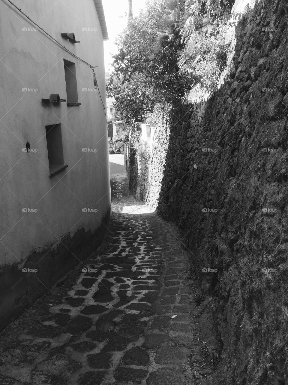 Tipical street of ischia