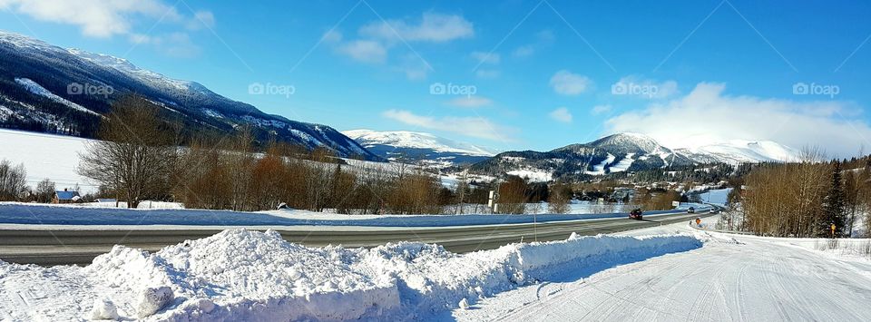 Ski resort view