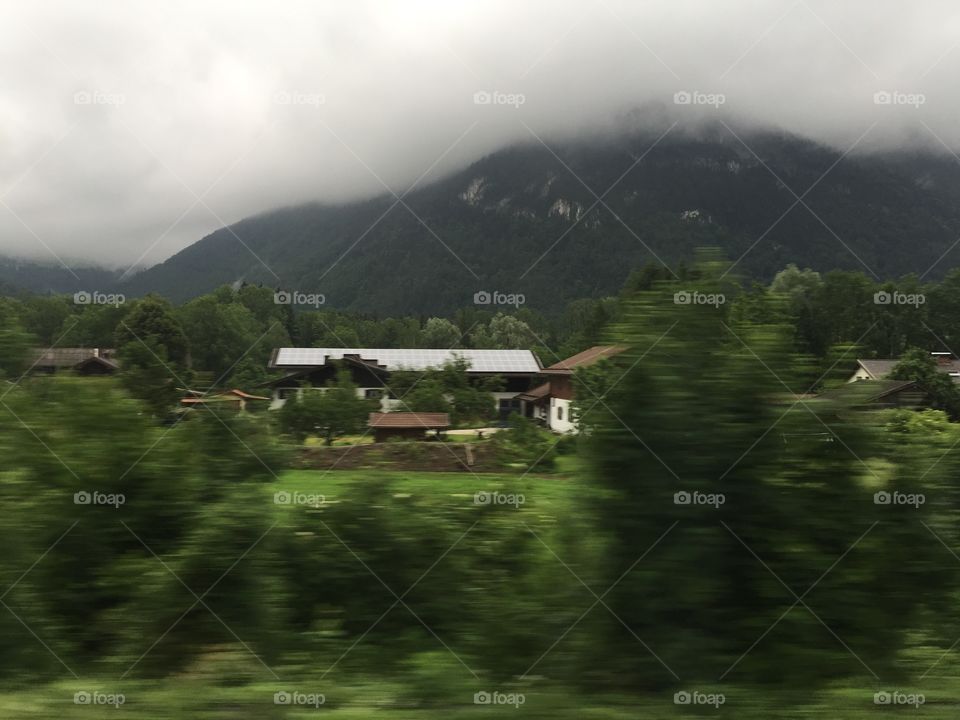 En tren por los alpes