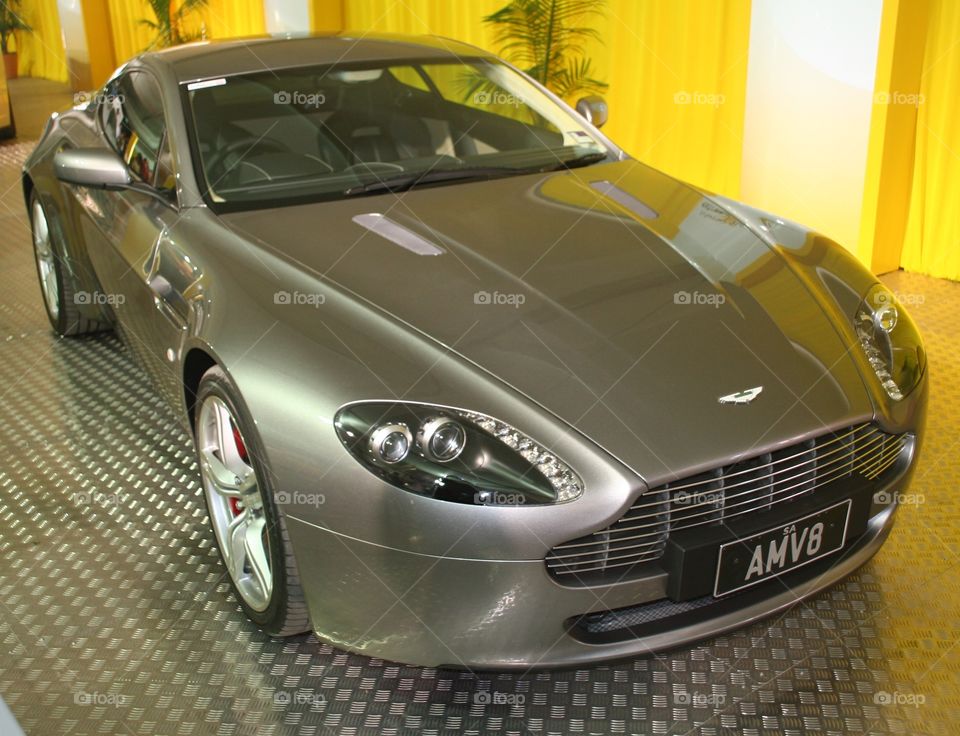 Aston Martin . Grey Aston Martin AM V8