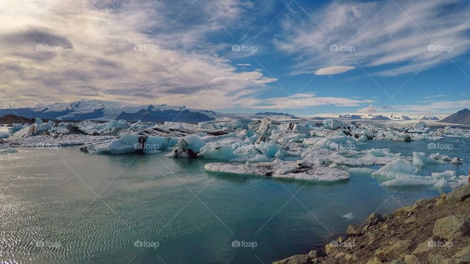 Glacier lagoon in Iceland 