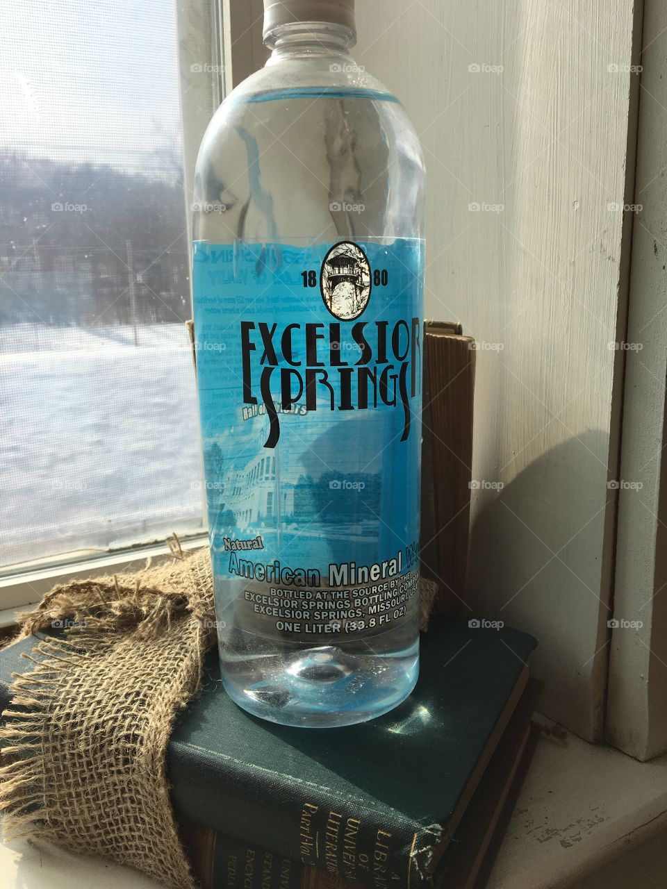 Water Bottle in a Window 