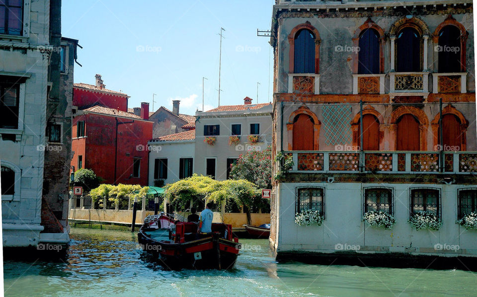 italy boats buildings windows by illusionfactory