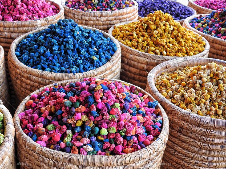 Colorful items for sale in market stall