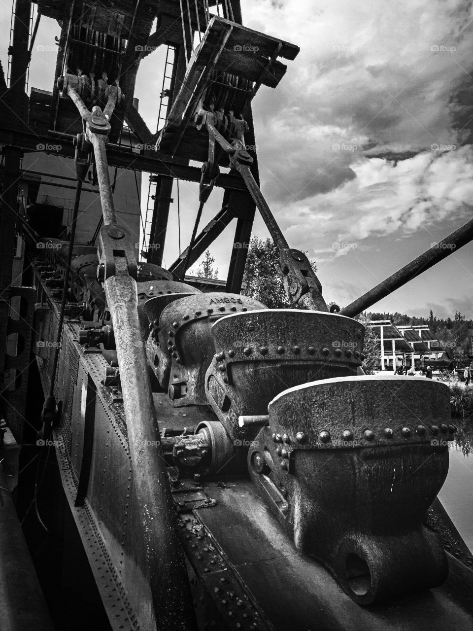 The bucket line on Gold Dredge 8 in Fox Alaska 