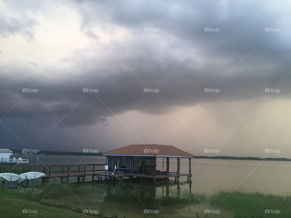 Storm over Lake Dora, Florida