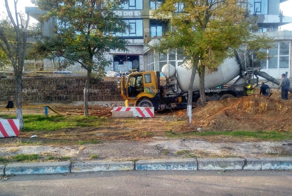 concrete mixer truck машина бетономешалка