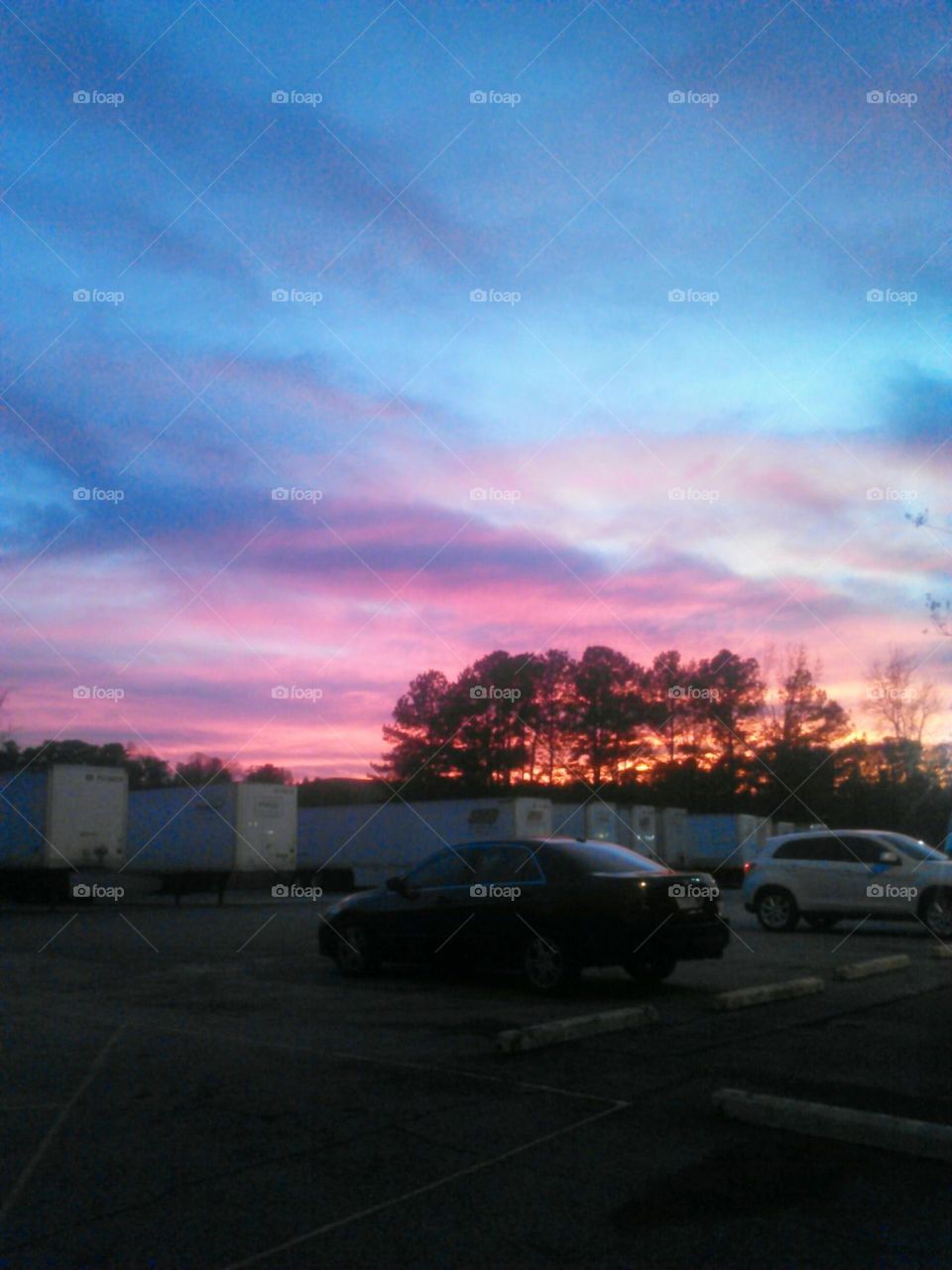 sunset at work