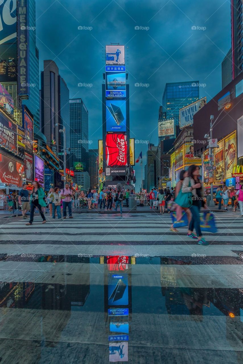 Reflective Times Square