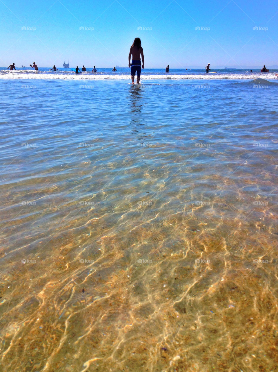 beach ocean sky water by analia