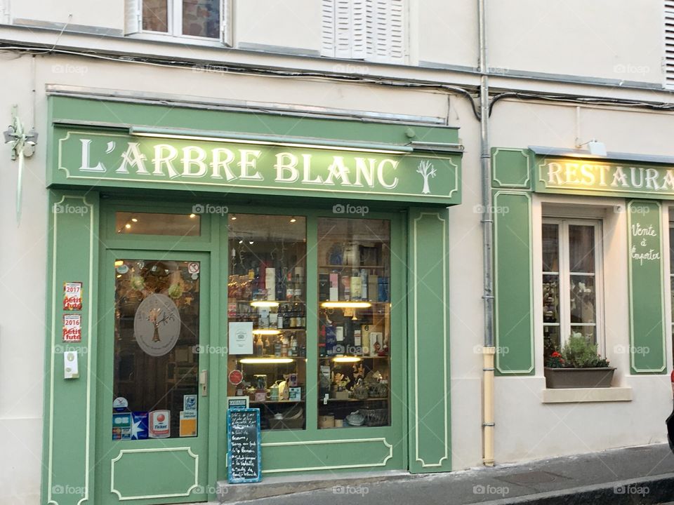 Shop facade in France 