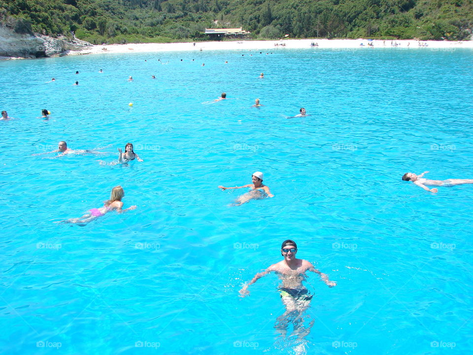 Early summer swimming in Ionian Sea