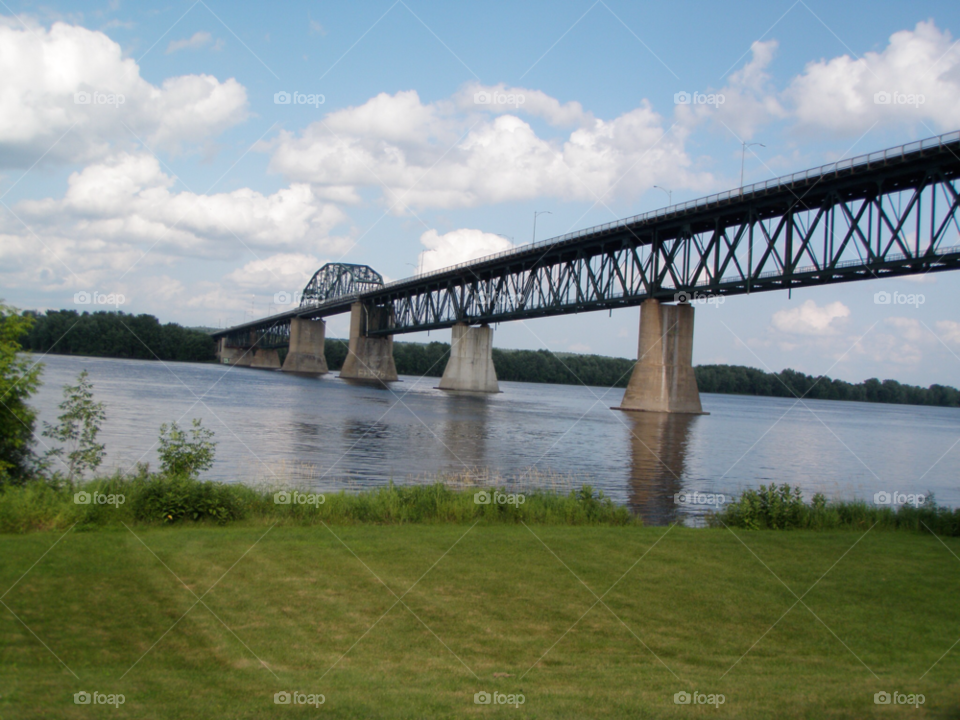grass bridge transportation steel structure by lagacephotos
