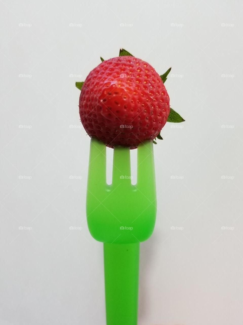 Strawberry in a Fork