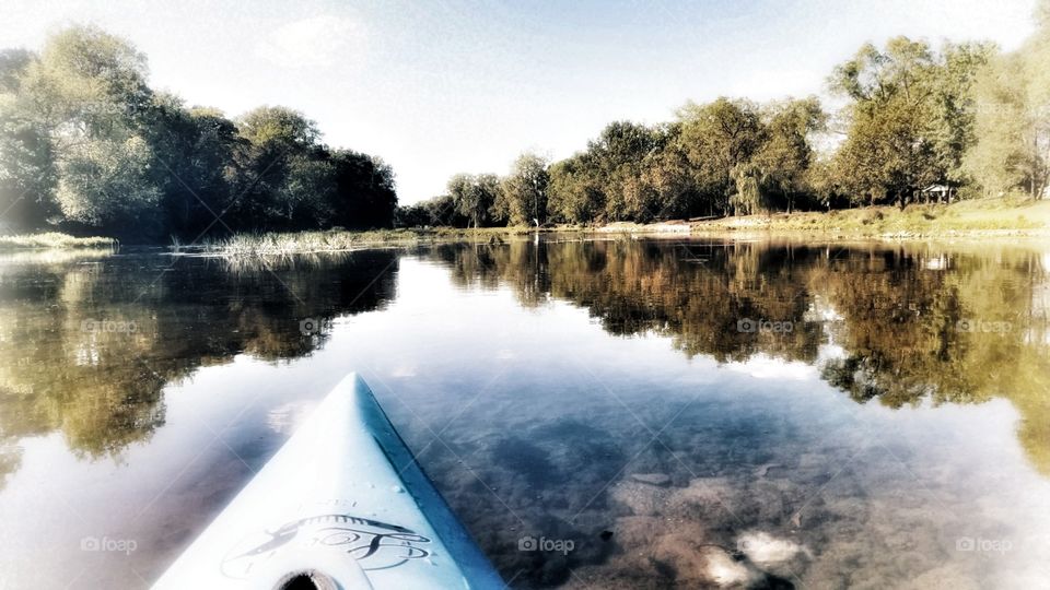 A peaceful day on the river
