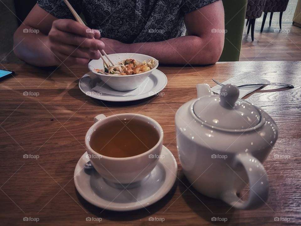 Food yummy served table day part tea time herbal ceremony served drink view happy