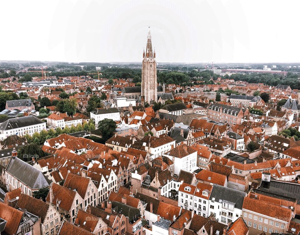 Brugge from above. 